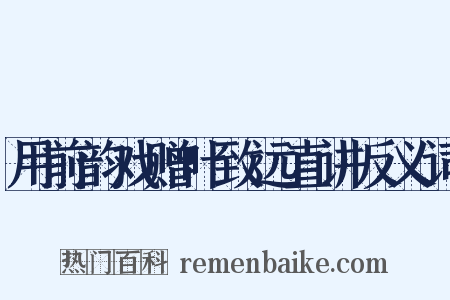 用前韵戏赠叶致远直讲反义词是什么意思的图片